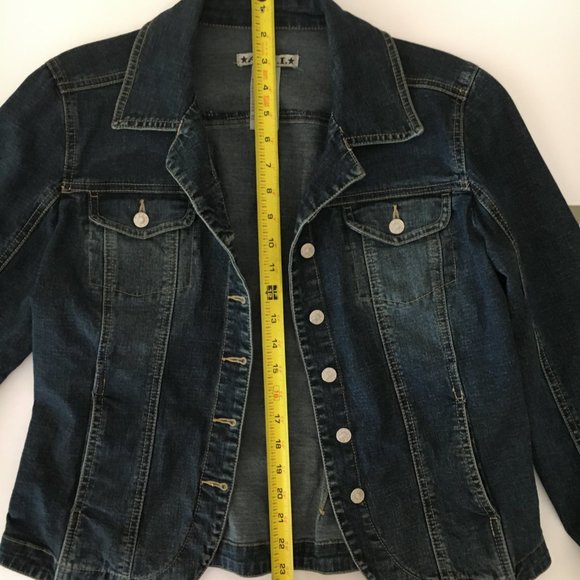 A.M.I. Blue Mediana Denim Jacket - Picture 10 of 11
